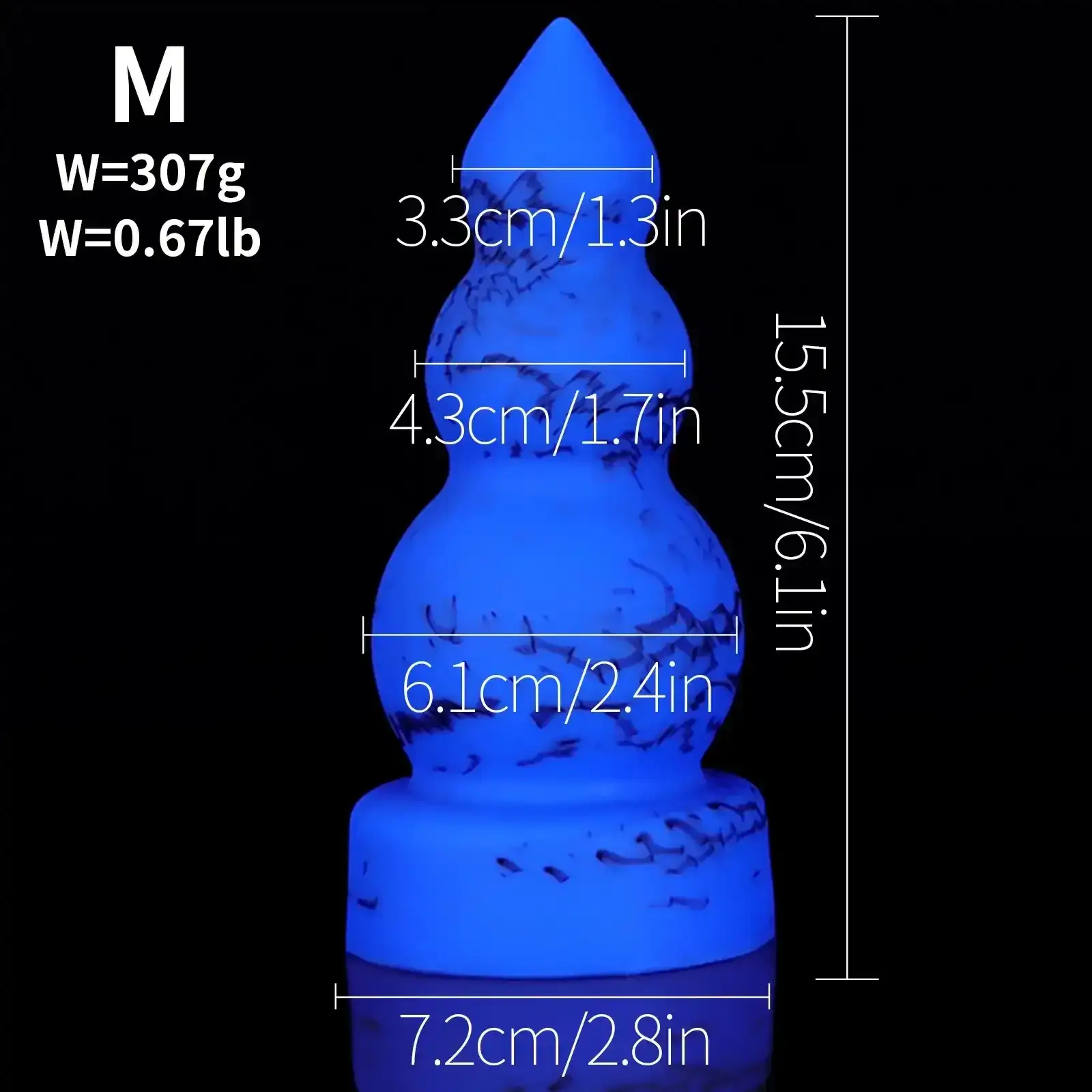 schwarzer silikon analplug große größe