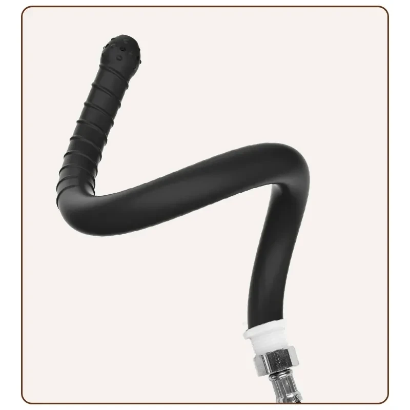 schwarzer silikon plug mit schlauch