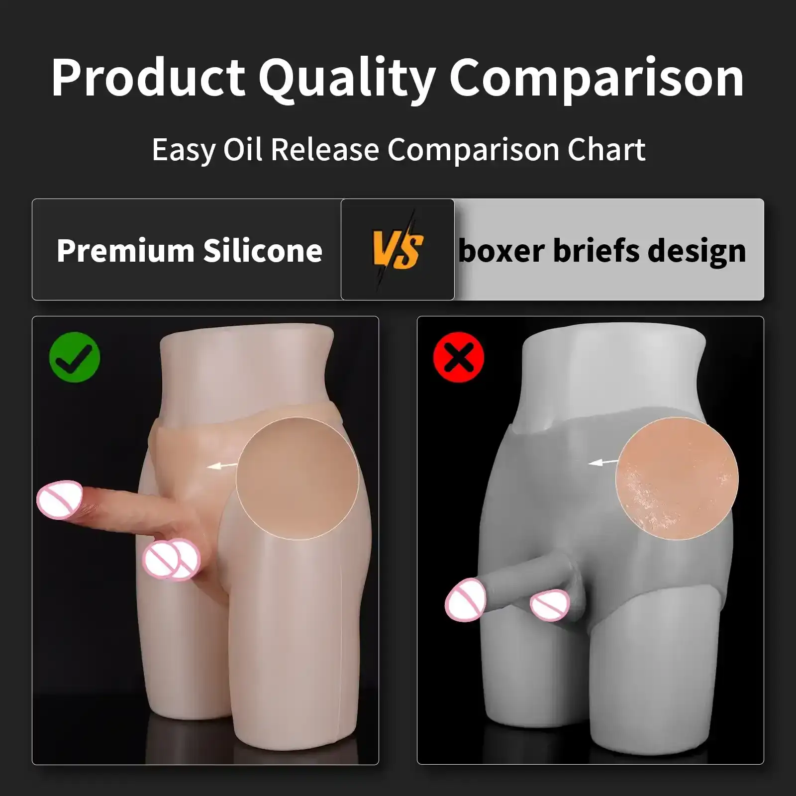 schwarzer strap on mit hohlem kern