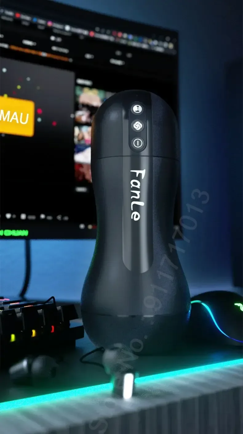 schwarzer tpe masturbator mit vibration