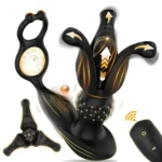 schwarzer vibrator für anale stimulation