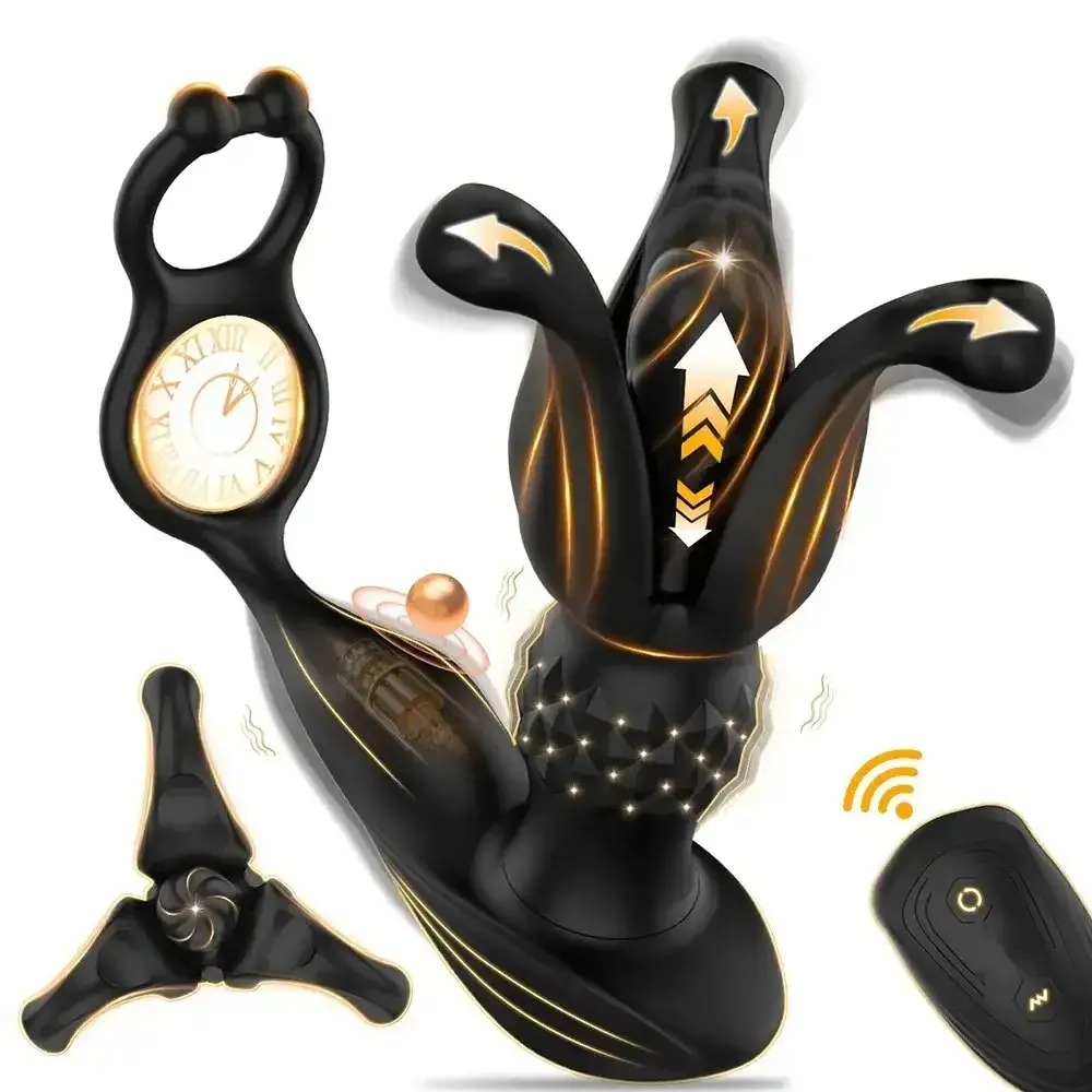 schwarzer vibrator für anale stimulation