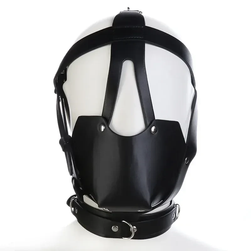 schwarzes bdsm ball gag harnais