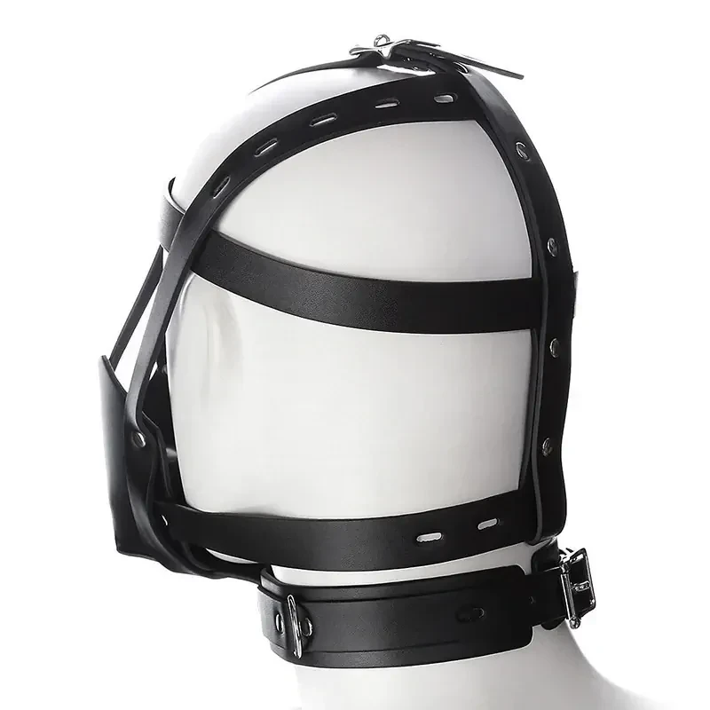schwarzes pu leder ball gag
