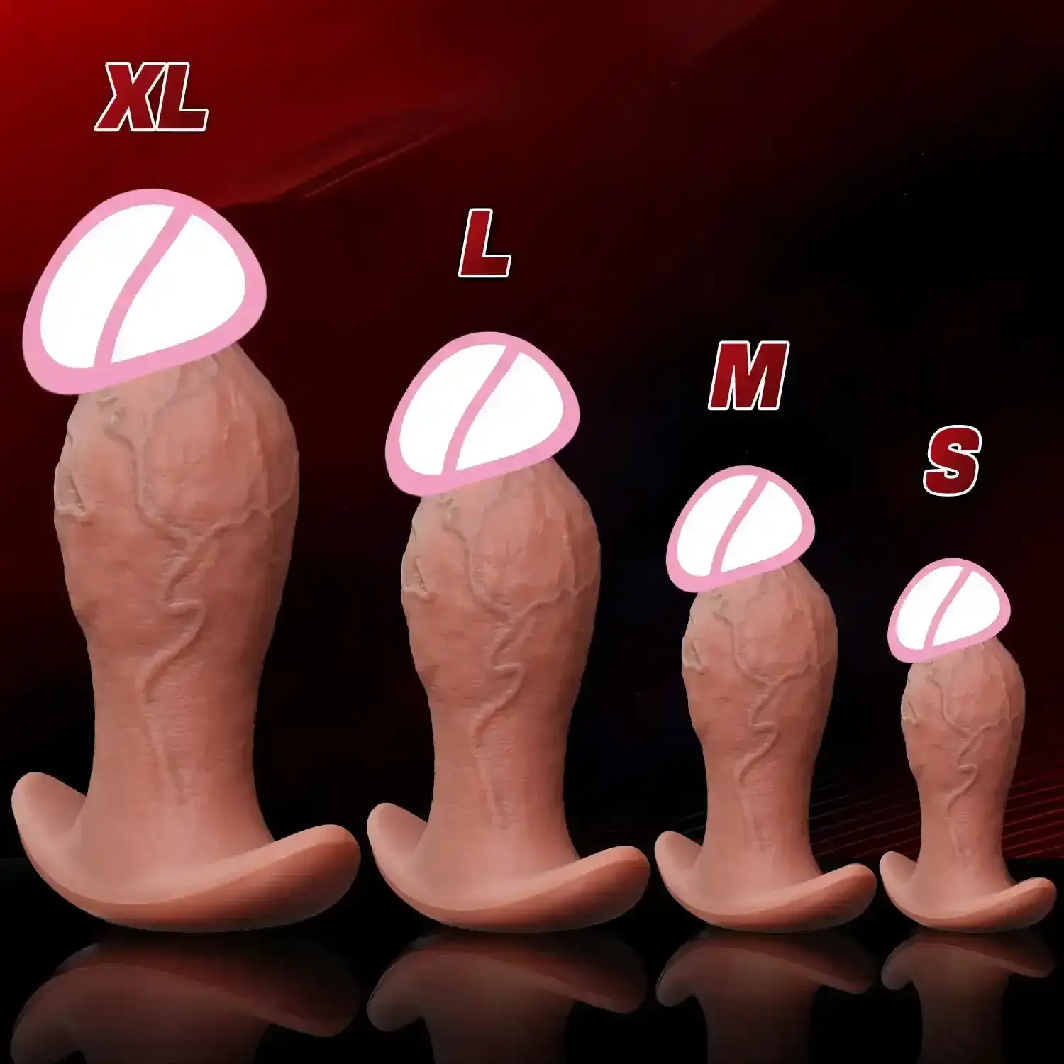 semi festes analdildo detailreiche adern