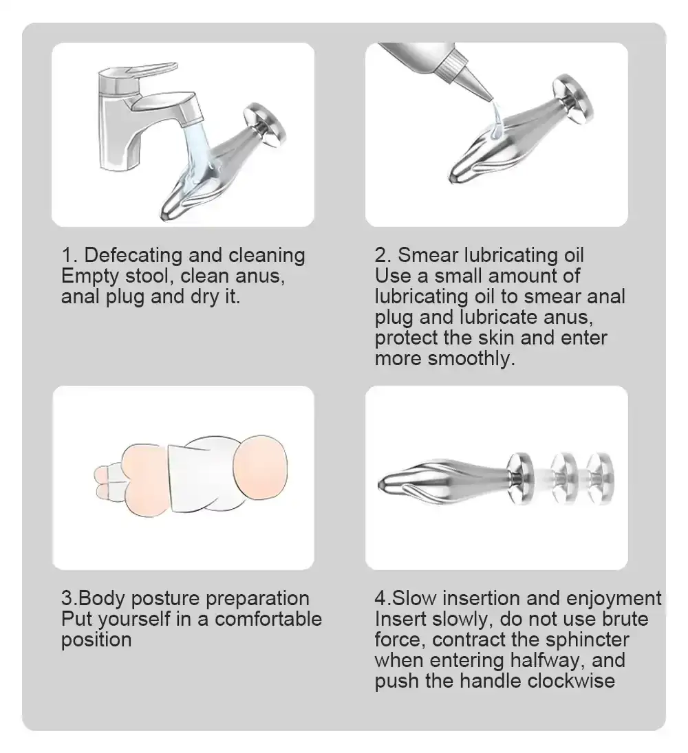 silberner anal plug lebenslang wasserdicht