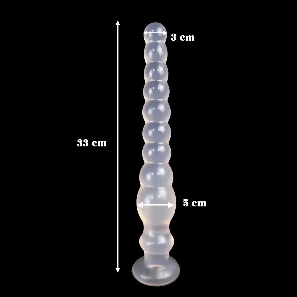 silikon anal beads mit saugnapf