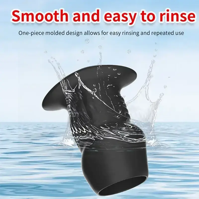 silikon analplug dehnbar schwarz