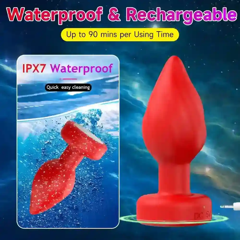 silikon analplug mit massageeffekt