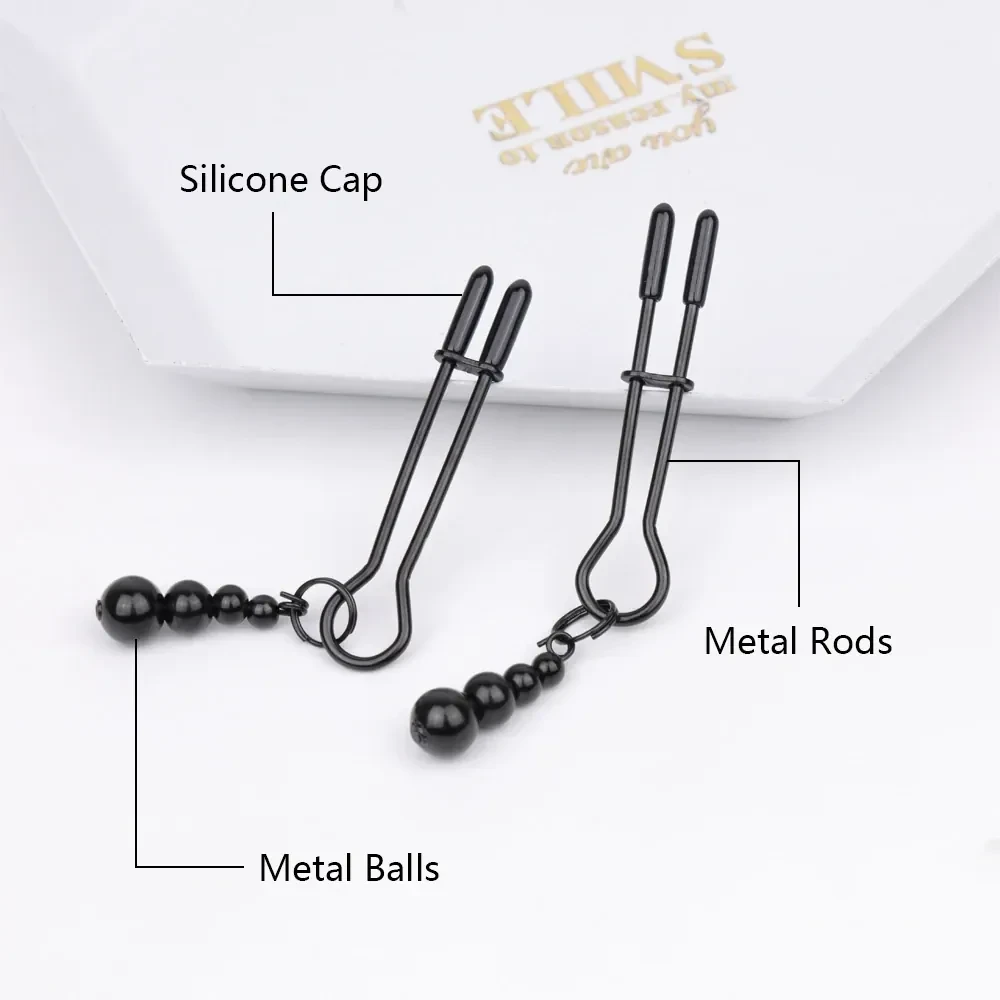 silikon brustwarzen klemmen verstellbar silber