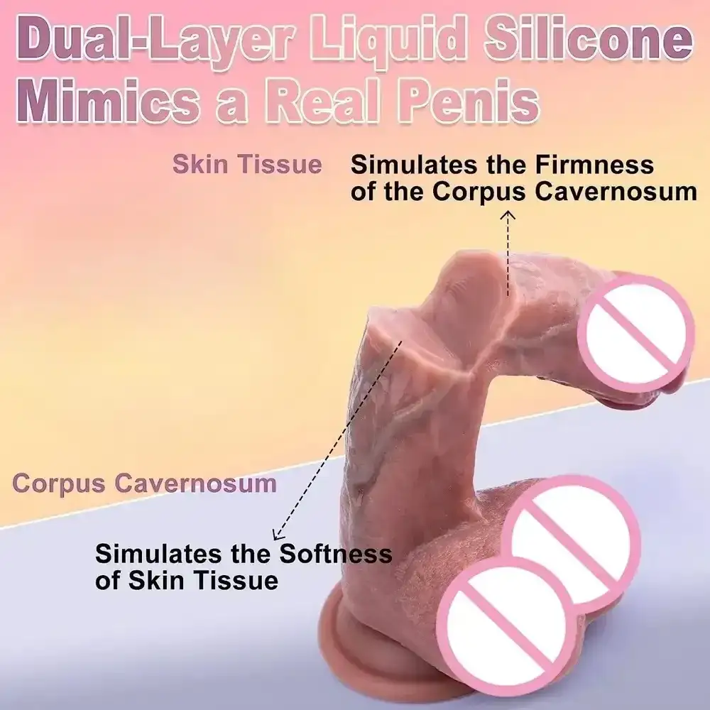 silikon dildo doppel schicht design