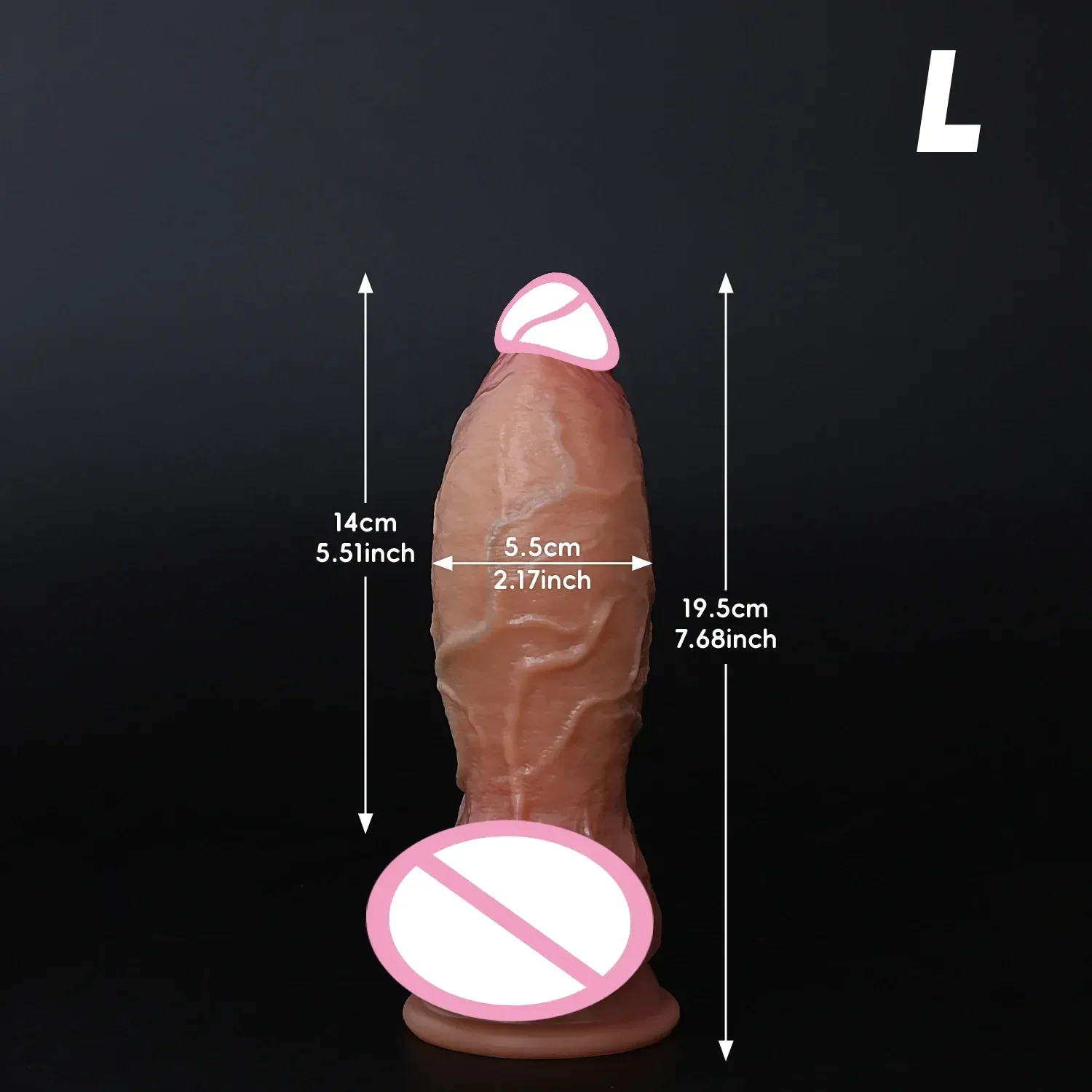 silikon dildo mit starker struktur
