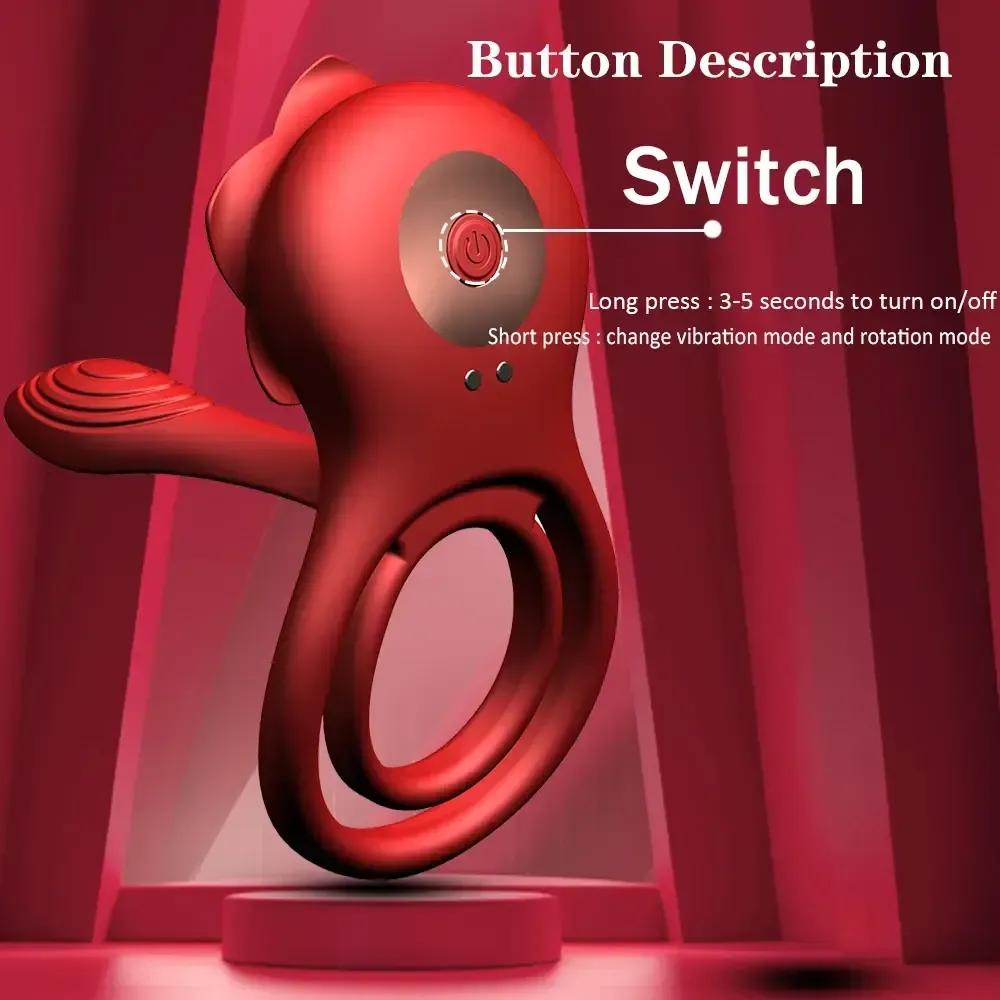 silikon penisring mit doppel vibration