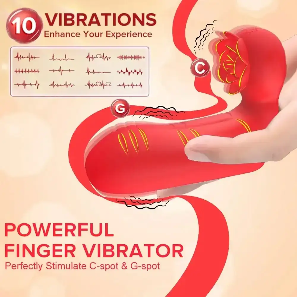 silikon vibrator mit finger design