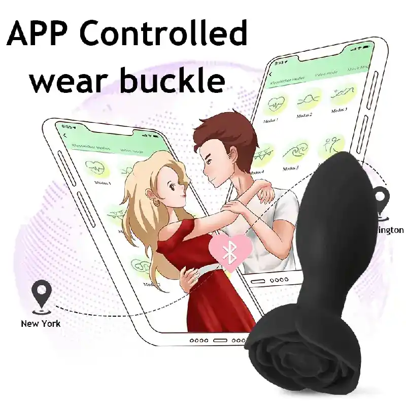 silikon vibrator rose form