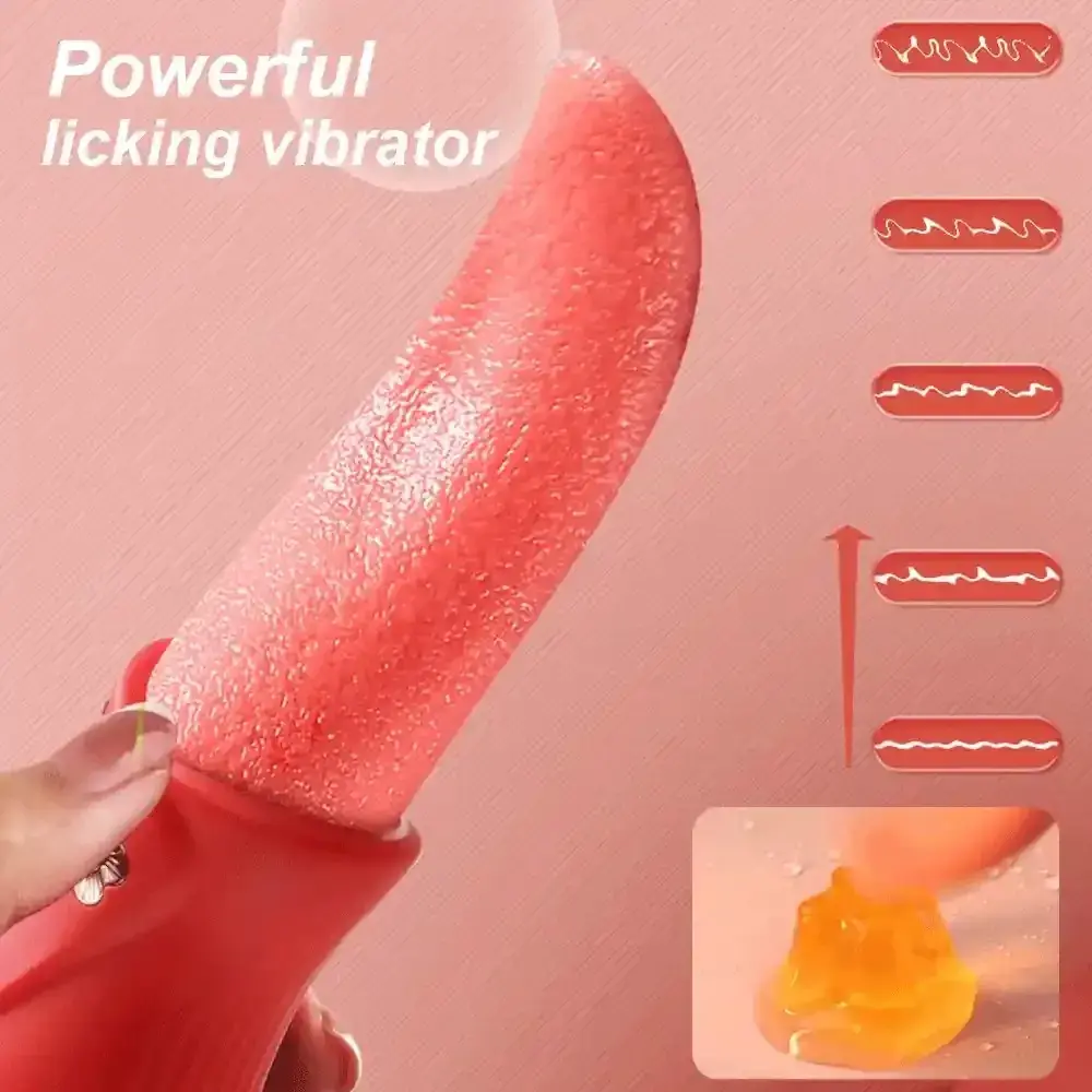 silikon zungenvibrator mit vibrationsfunktion