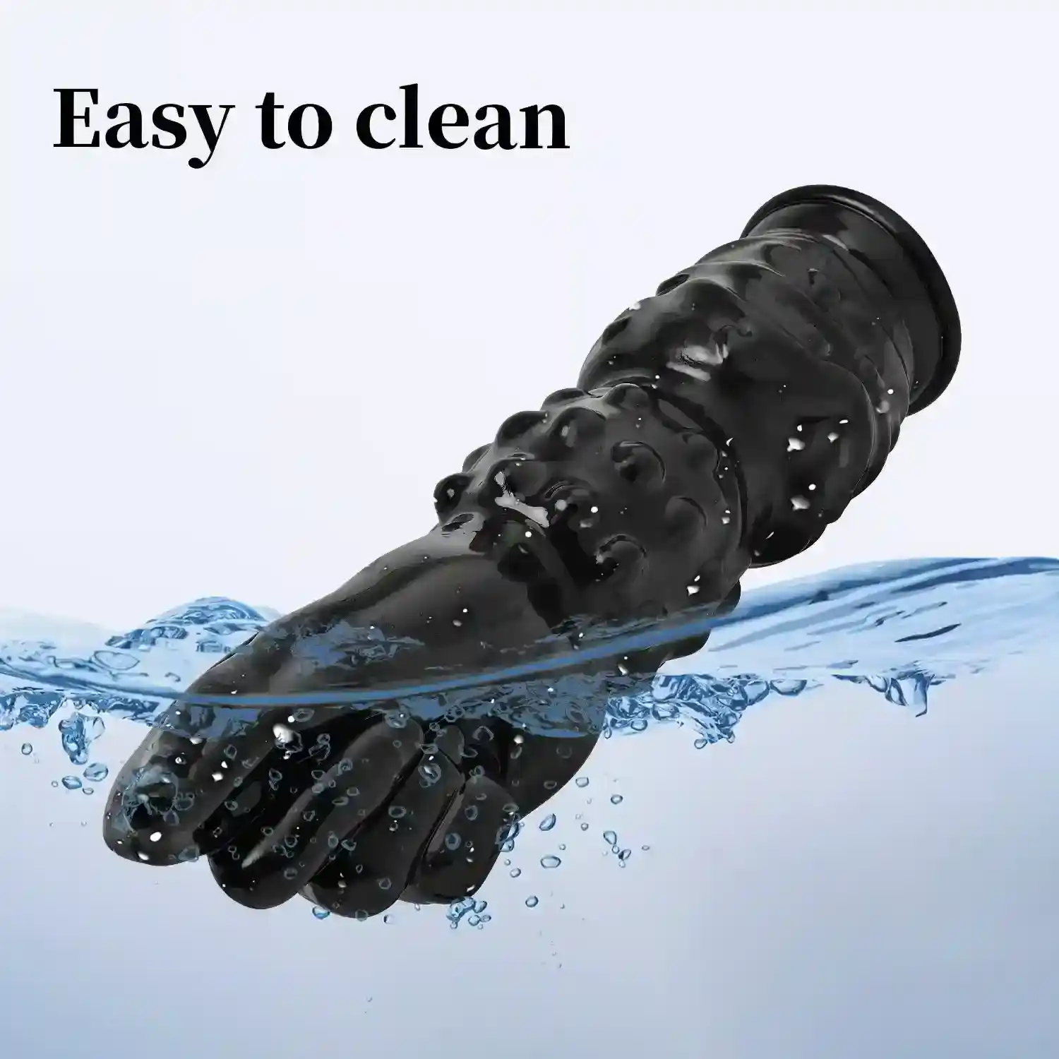 strukturierter anal dildo silikon schwarz