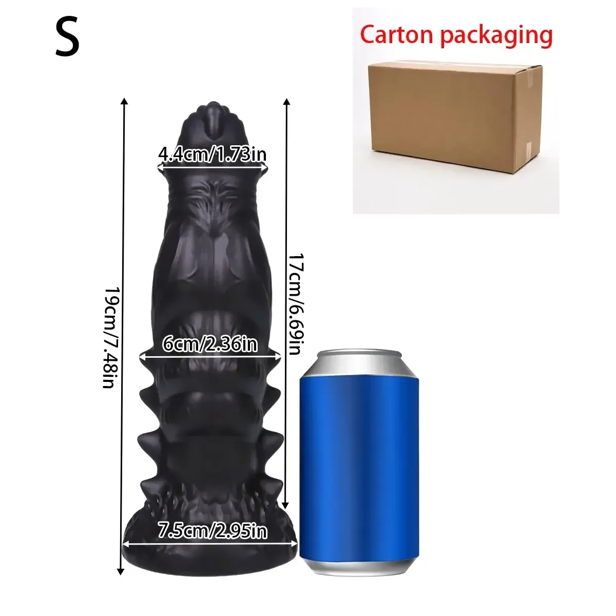 strukturierter gummi analplug drachenform