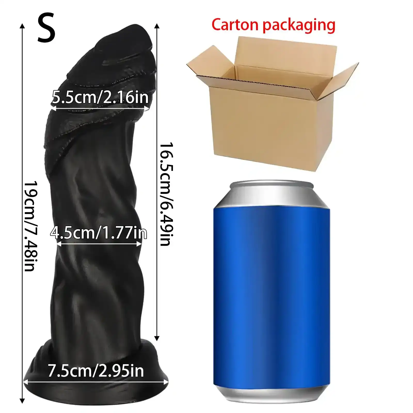 strukturierter schlangen analplug gross