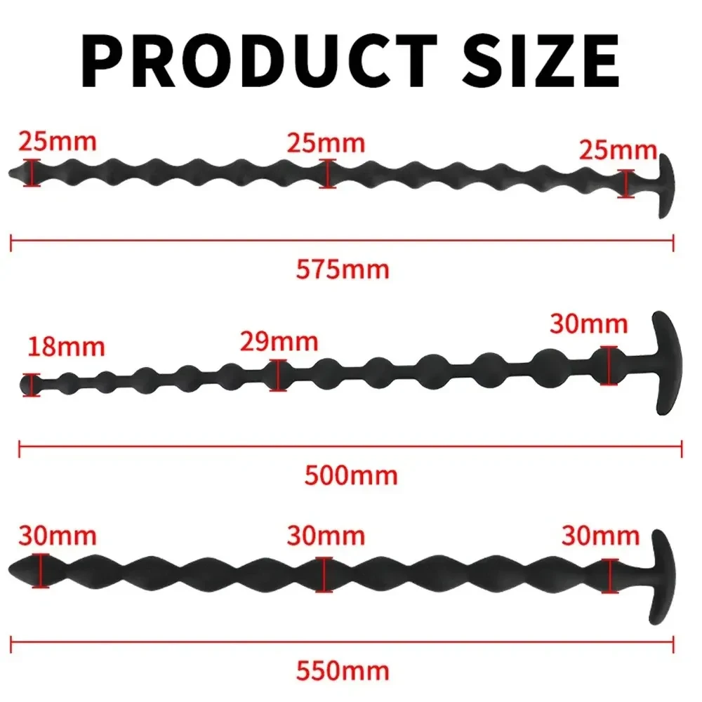 super langer analplug mit perlen