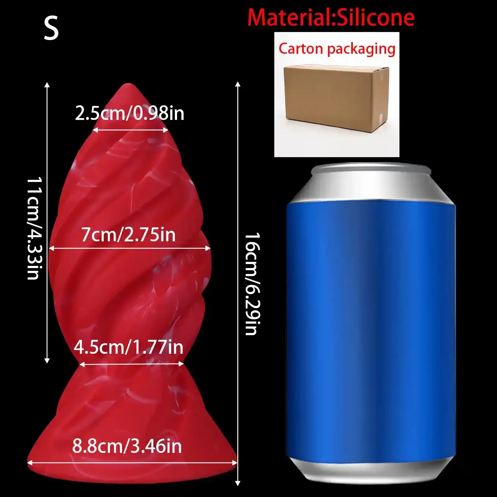 tapered anal plug silikon sanft