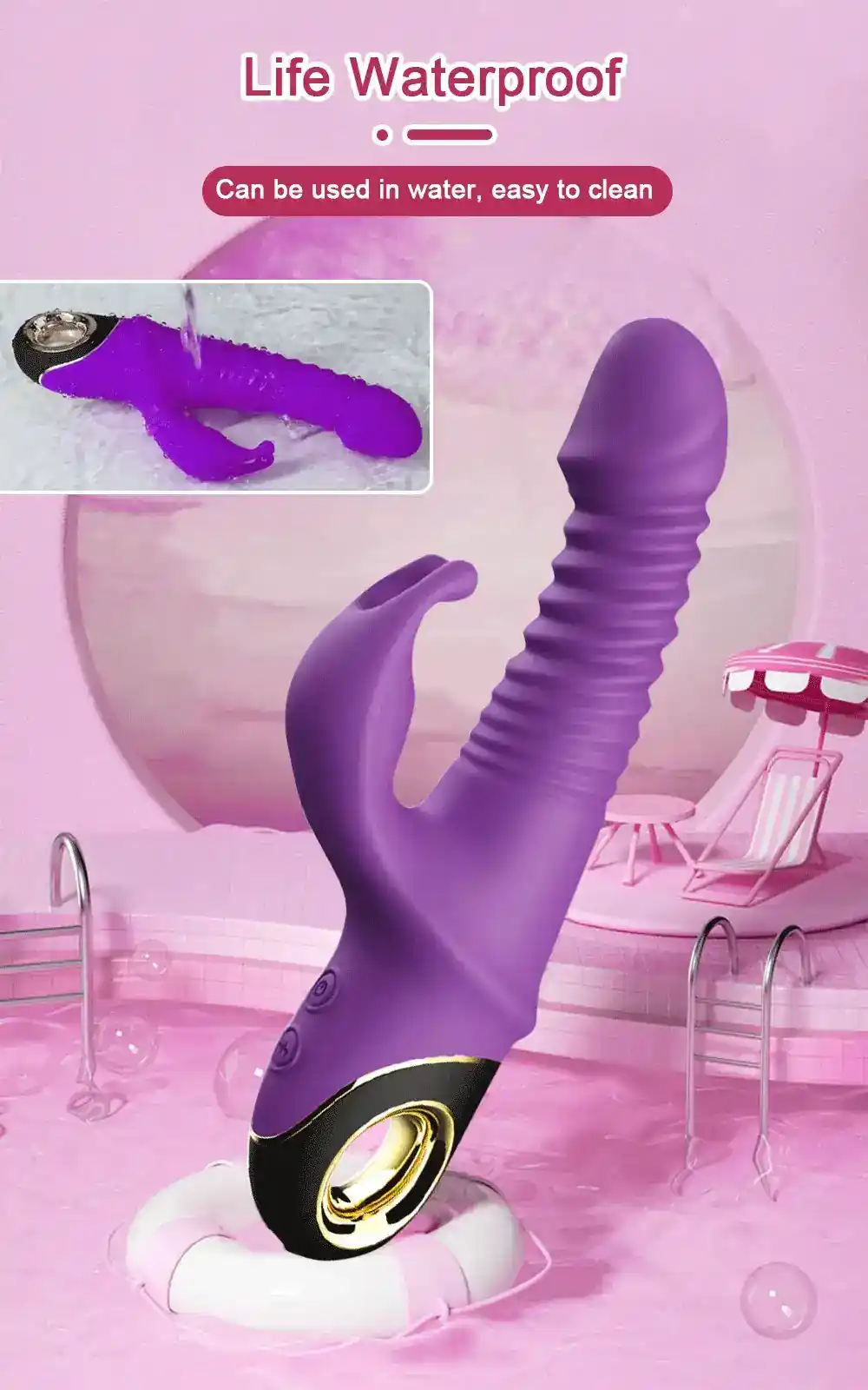 teleskop vibrator 20mm silikon