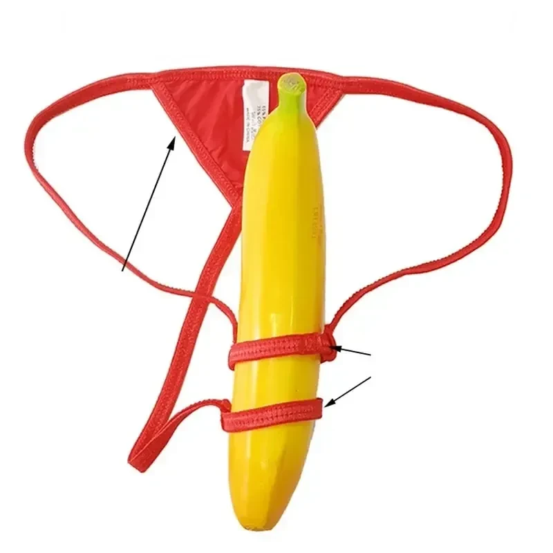 tief geschnittener herren string rot