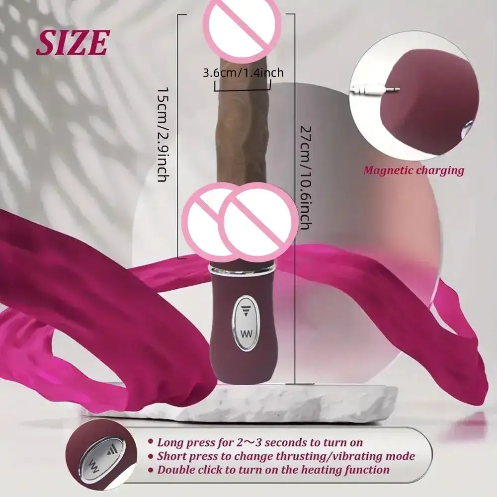 tpe dildo mit stoßfunktion