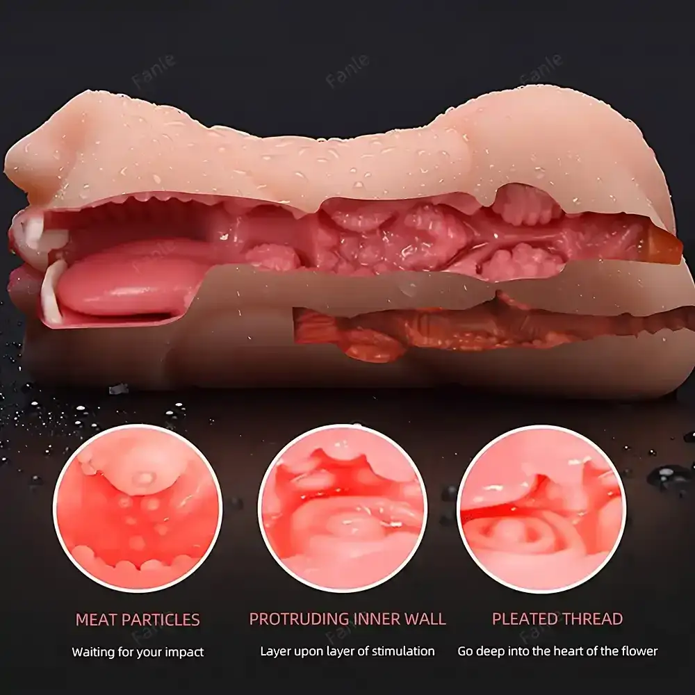 tpe masturbator mit vaginalstruktur