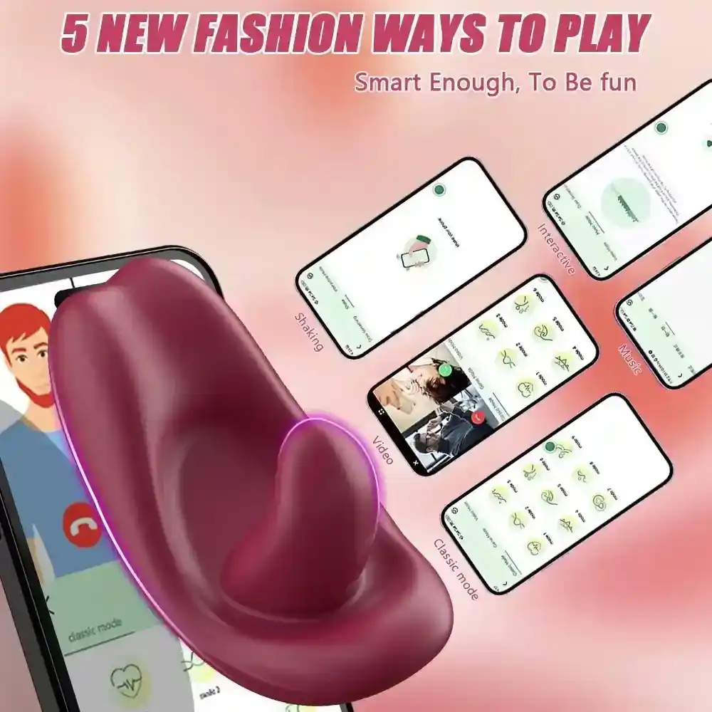 tragbarer slip vibrator zungenform