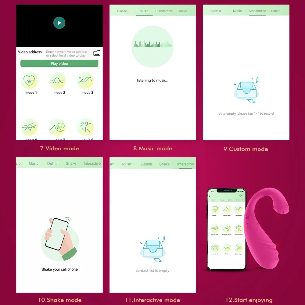 tragbarer vibrator mit app kontrolle