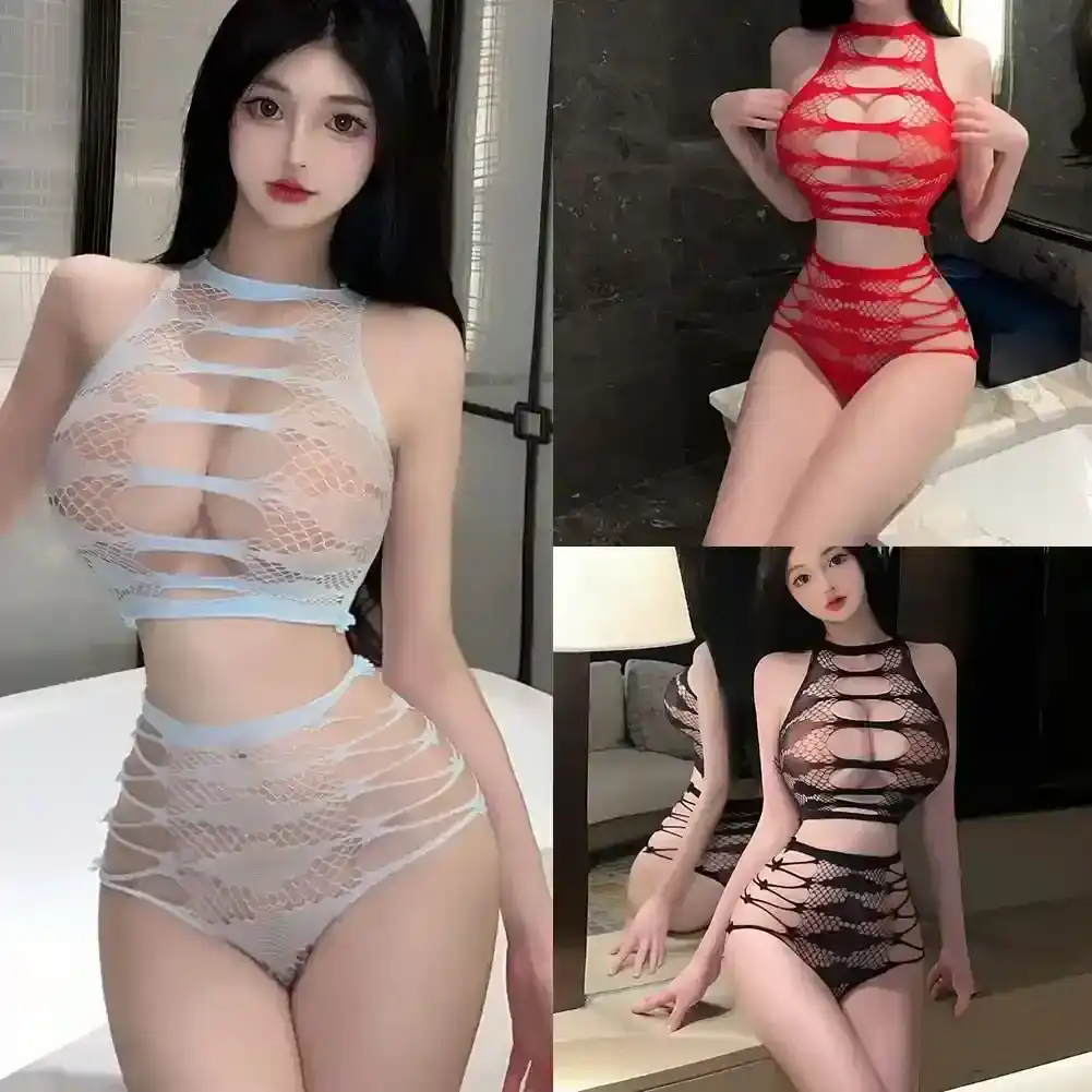 transparent body netzstoff schwarz