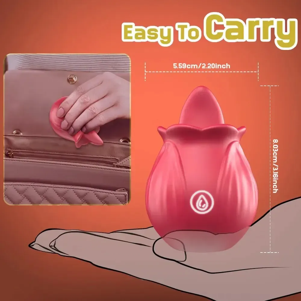 usb aufladbarer rosen klitorisvibrator