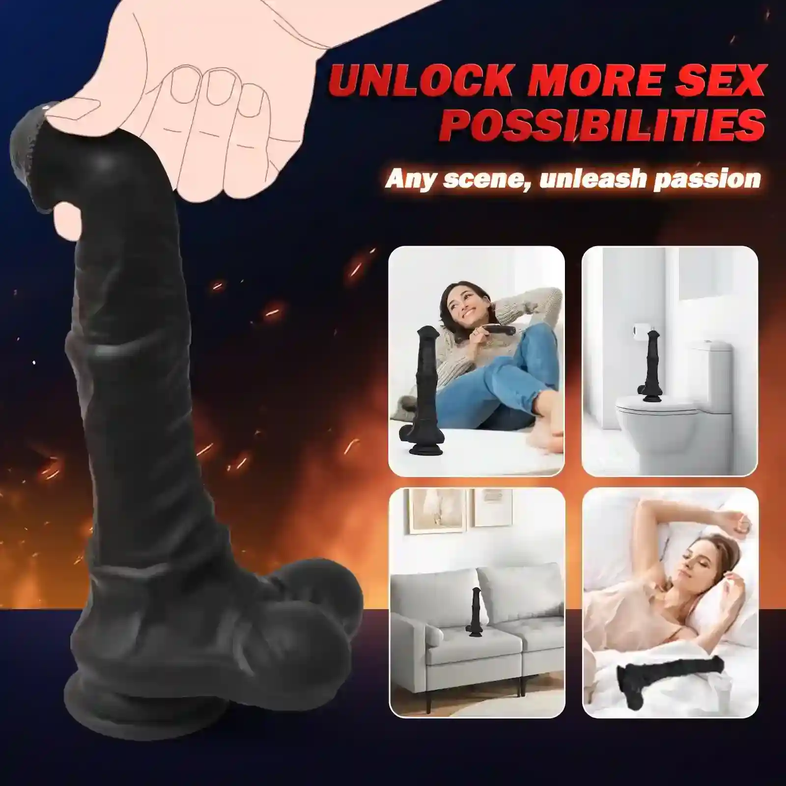 usb aufladbarer silikon dildo schwarz