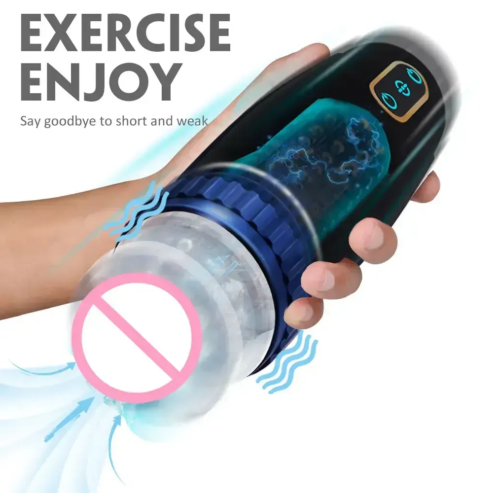 usb wiederaufladbarer masturbator mit stossfunktion