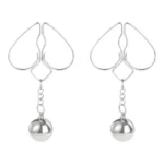 verstellbare nippelklammern silber