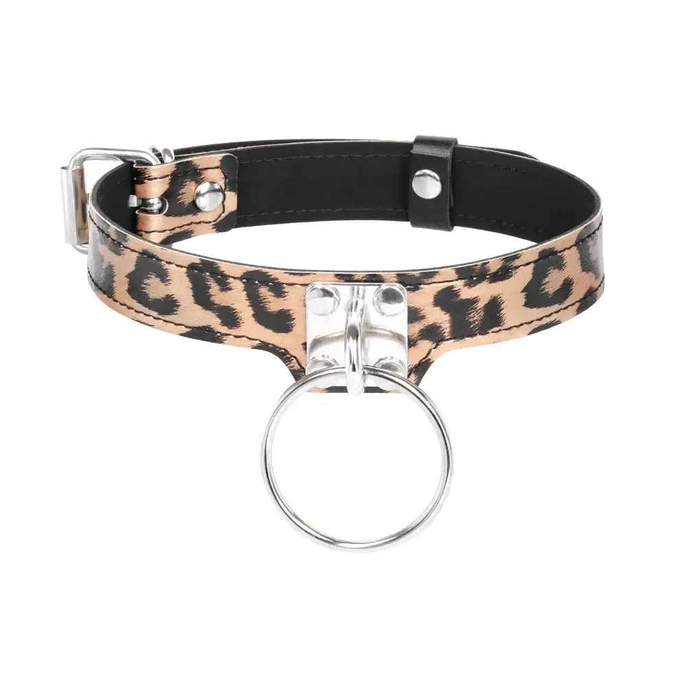 verstellbares choker pu leder