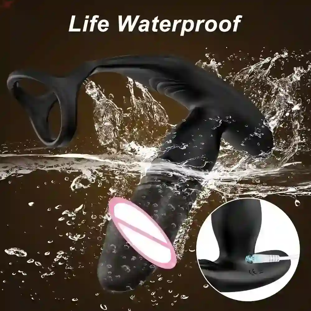 vibrations analplug mit penis ring