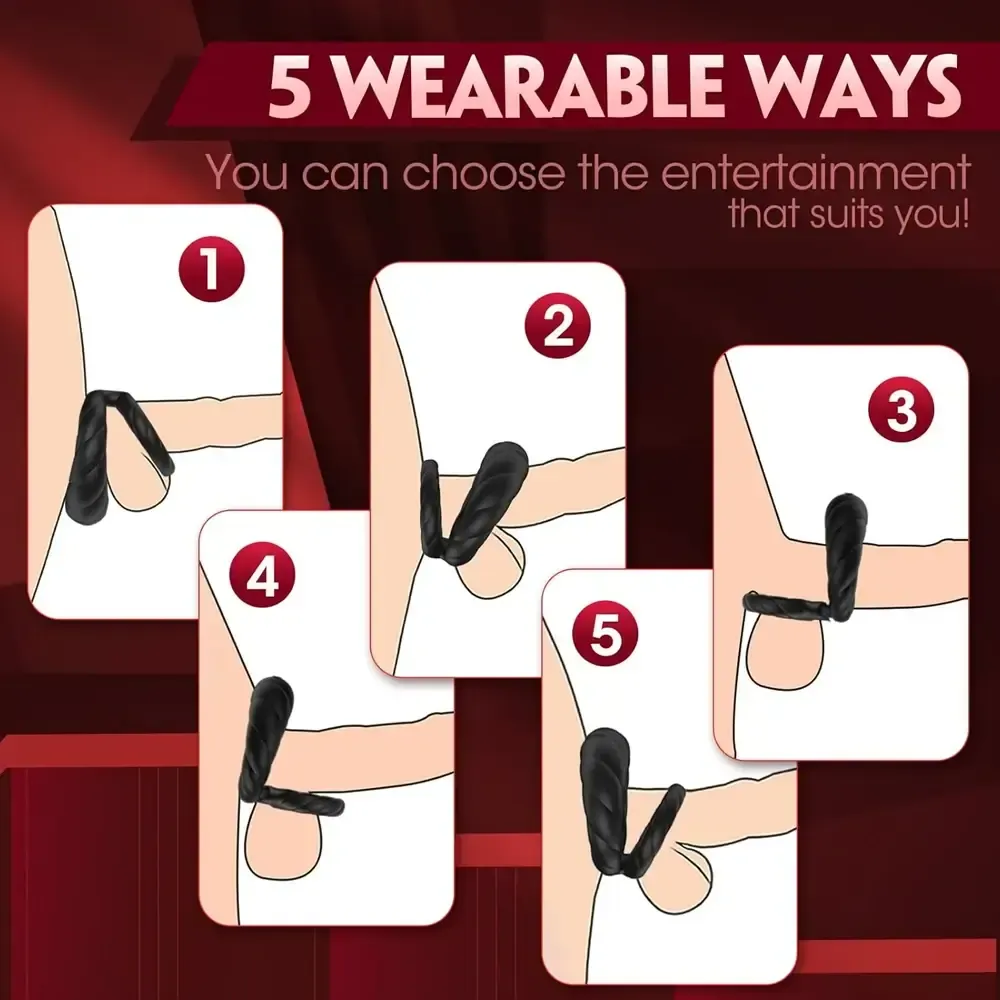 vibrations cockring mit doppelter stimulation