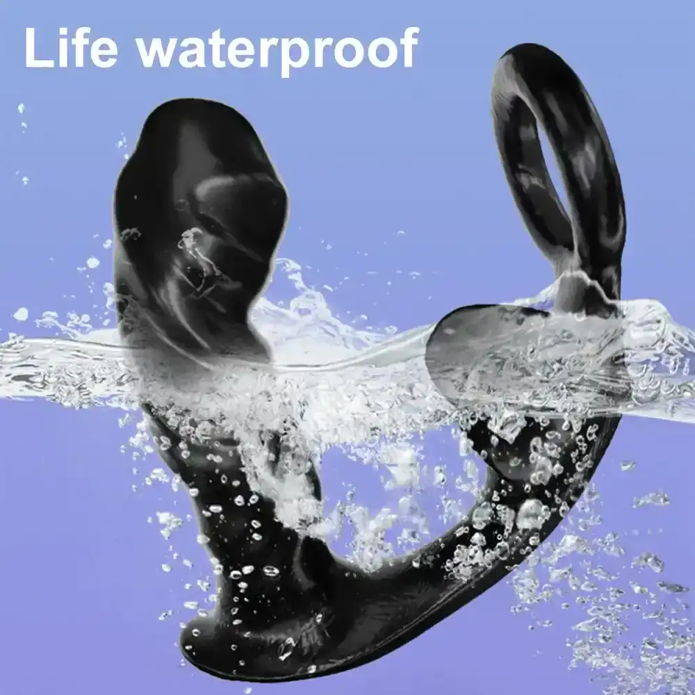 vibrationsfahiger tpe analplug klein schwarz