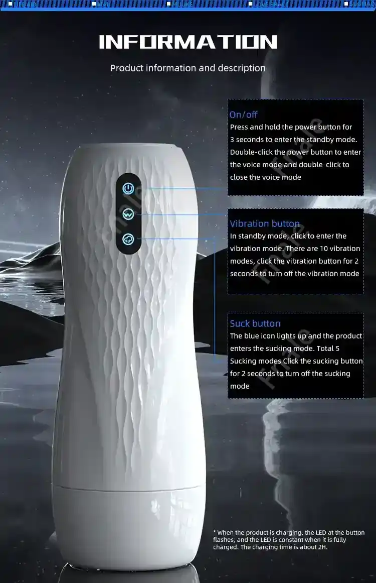 vibrationsmasturbator mit 10 mustern