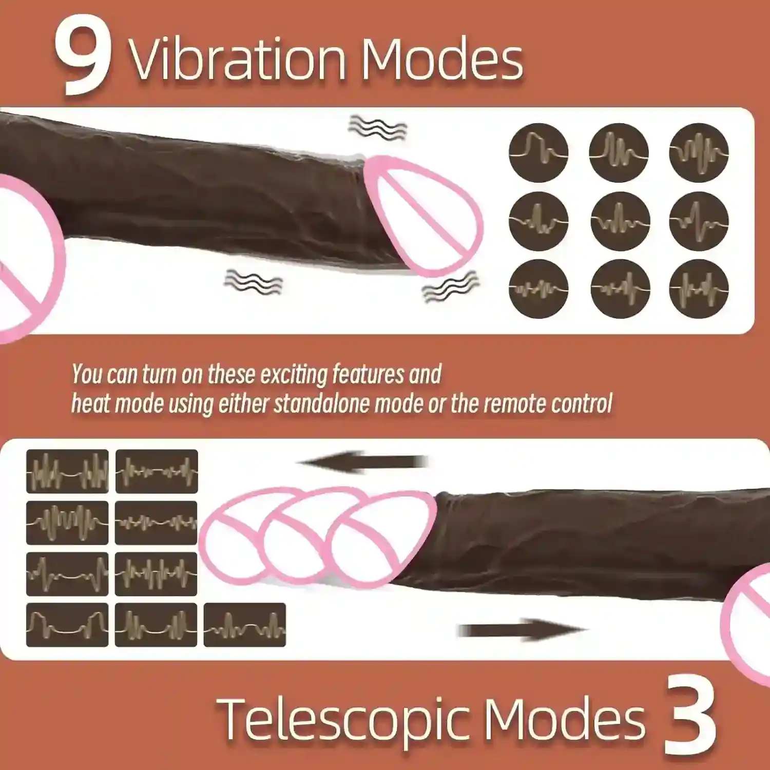 vibrator mit fernbedienung teleskopfunktion