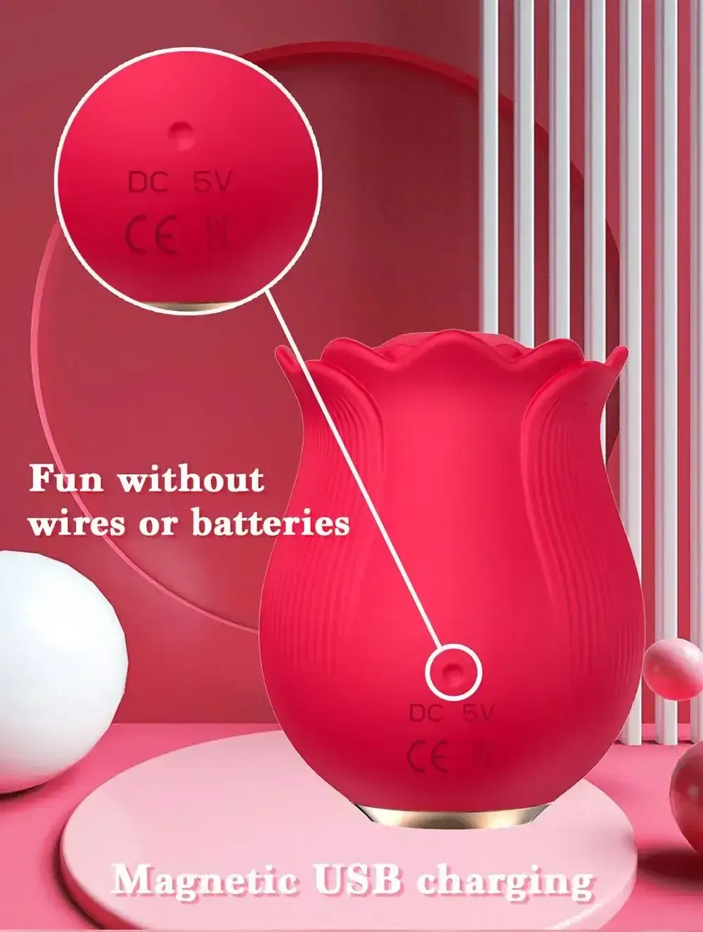 vibrierender klitoris stimulator rosenkopf