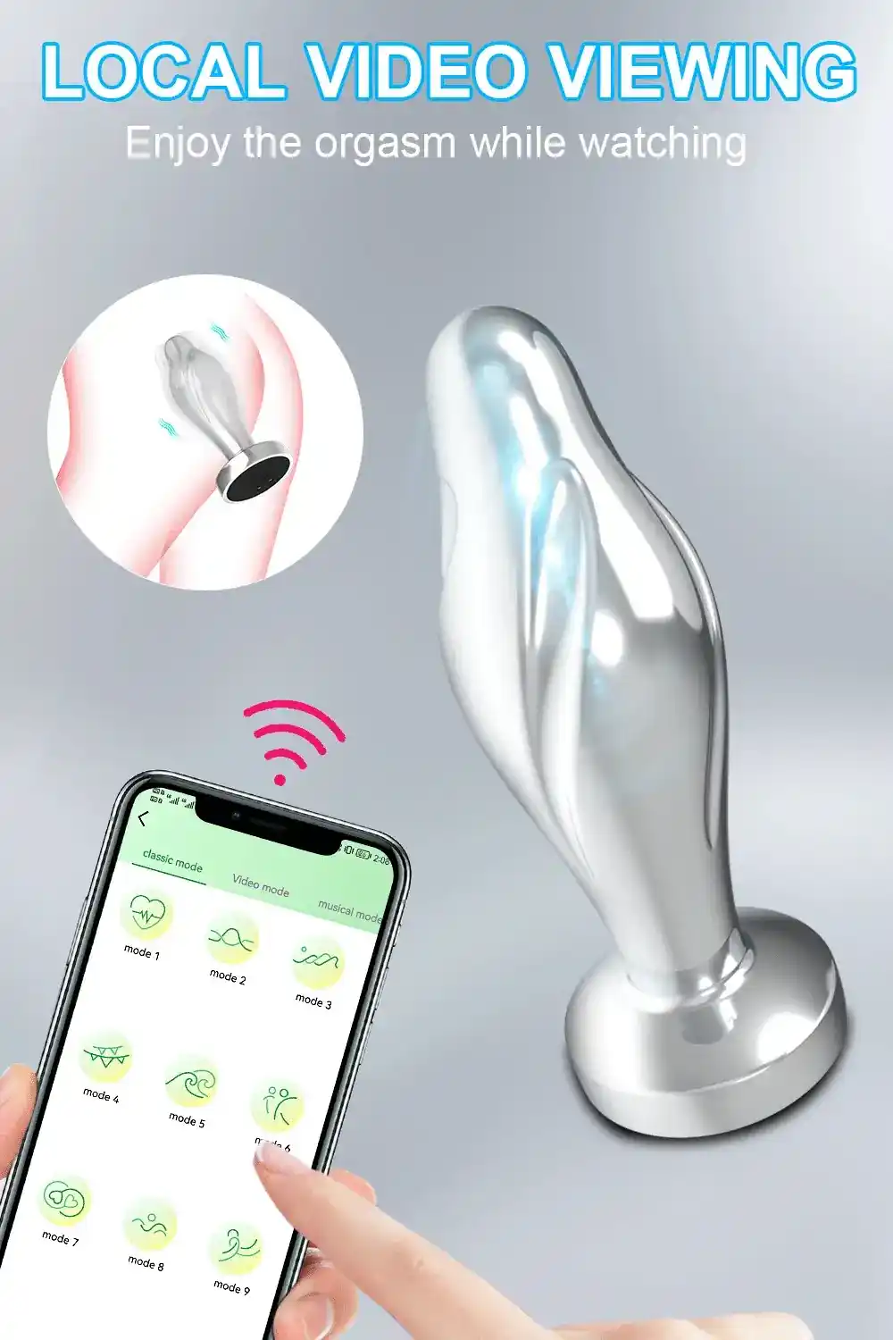 wasserdichter anal vibrator mit app