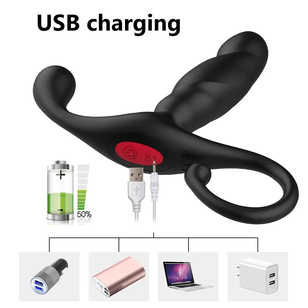 wasserdichter anal vibrator usb lade