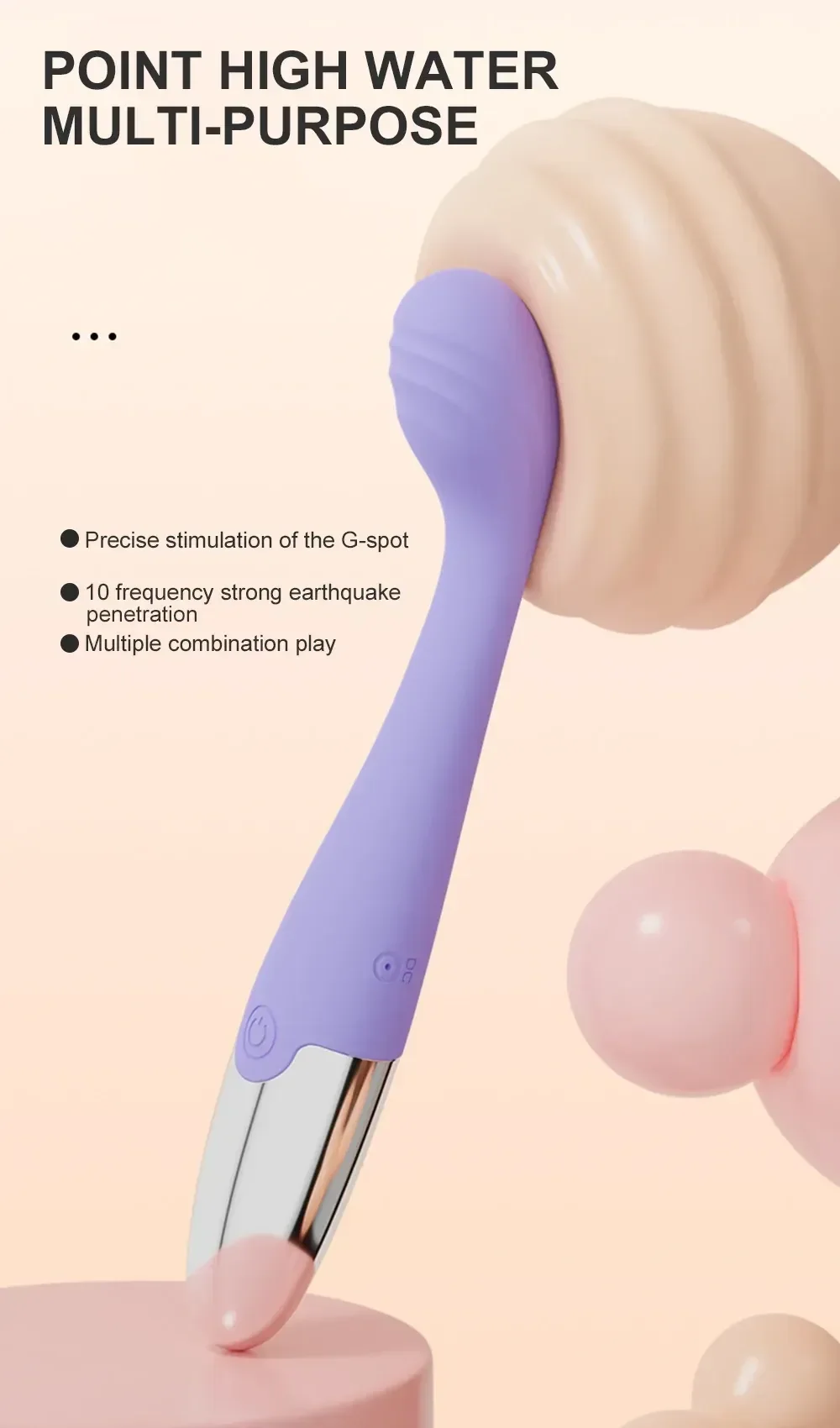 wasserdichter g punkt vibrator lila 1