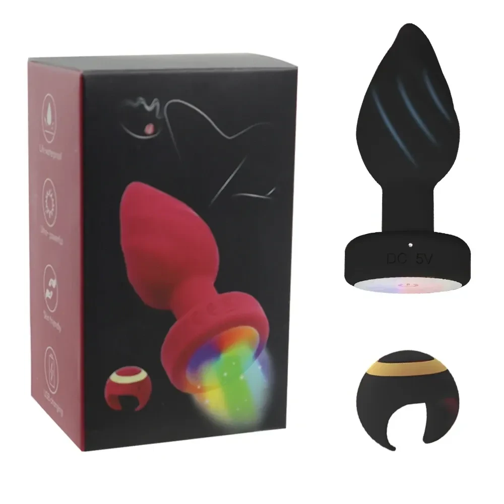 wasserdichter silikon anal plug vibrator