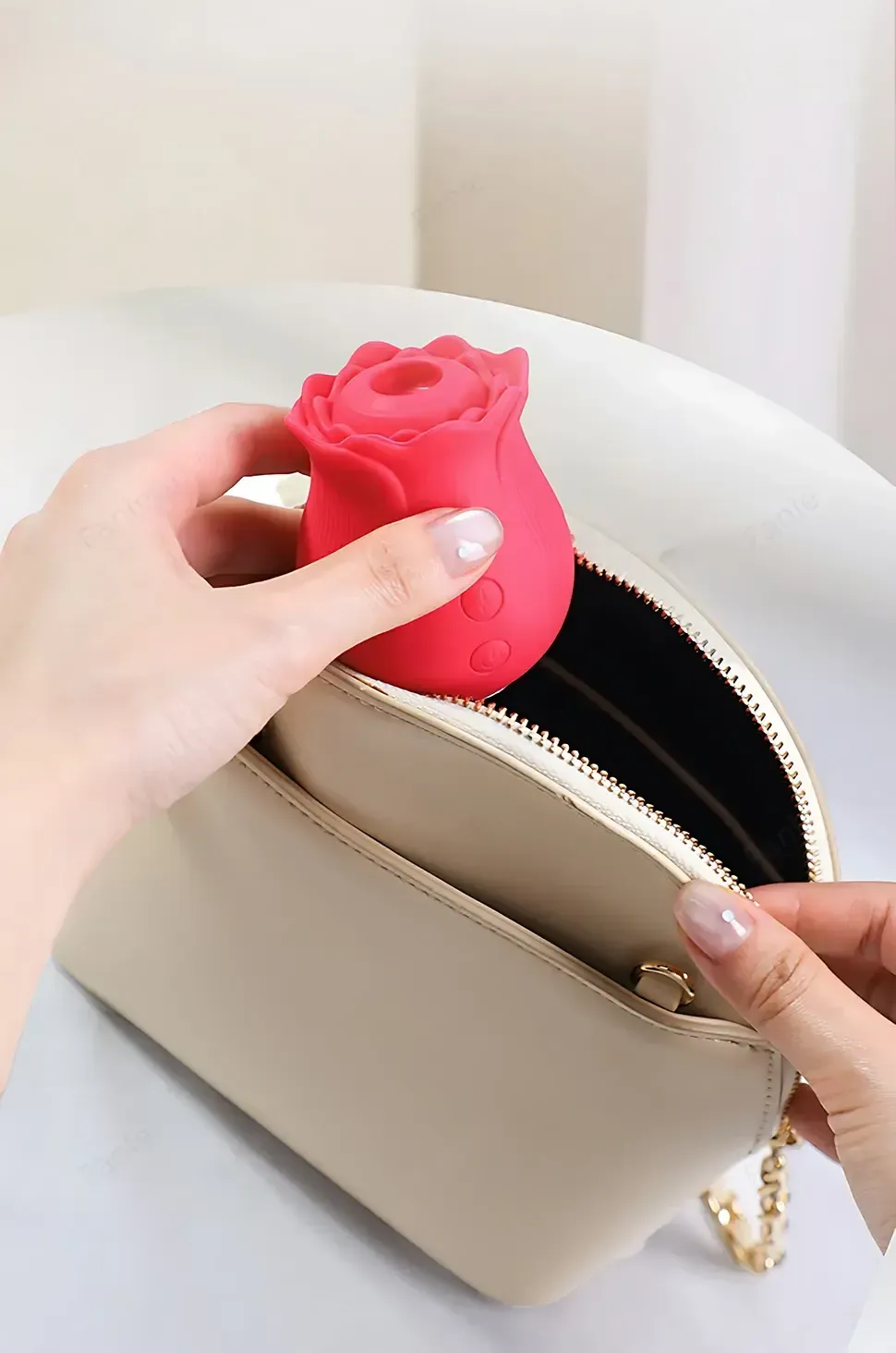 wasserdichter silikon vibrator rose 1