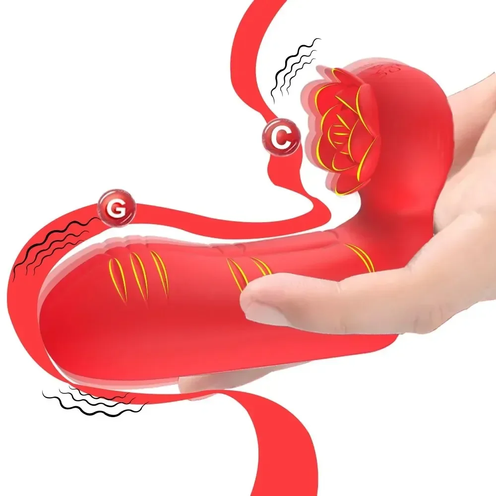 wasserdichter silikon vibrator rose