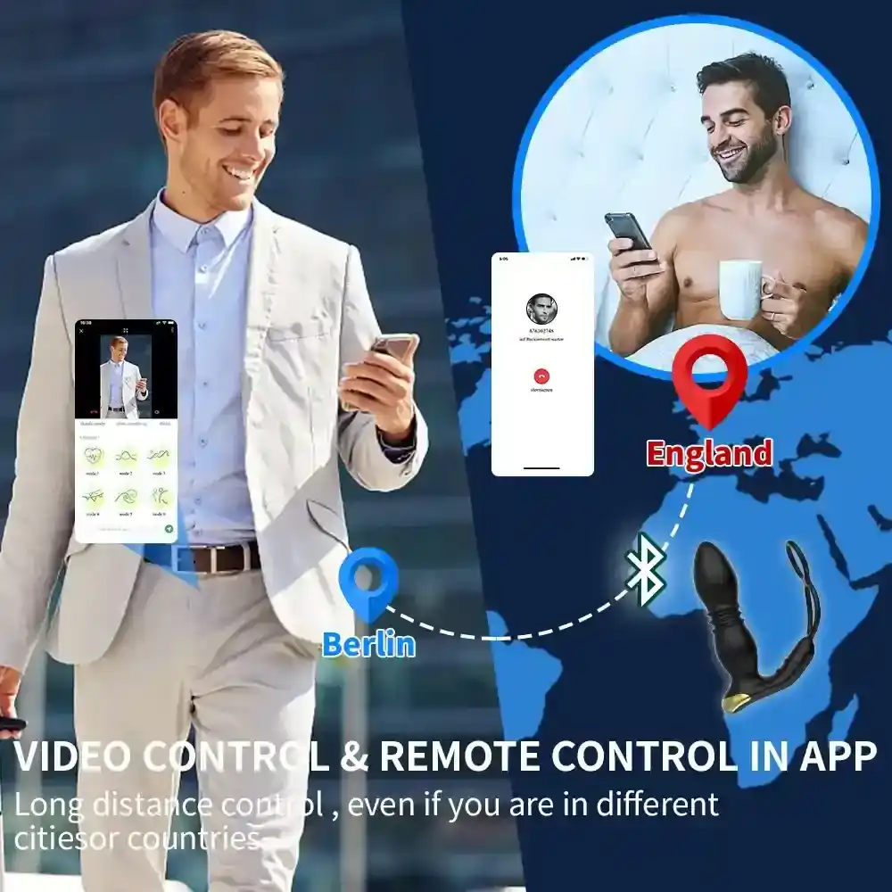 wasserdichter teleskop analplug mann